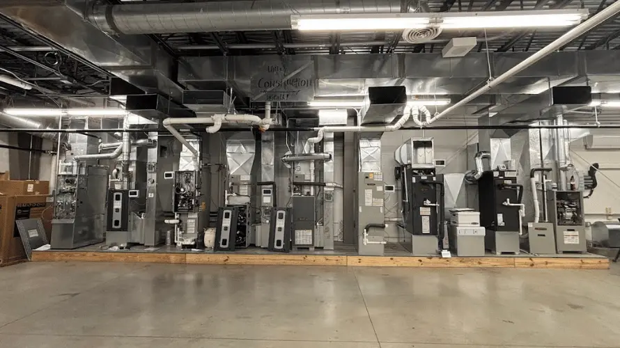 Furnaces in Logan Services training center