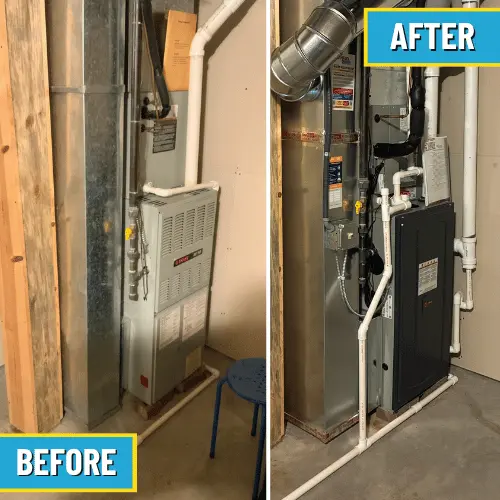Trane furnace replacement by Logan Services in Burlington, KY
