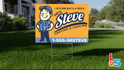 Yard sign showcasing how private equity businesses hide behind "local" names