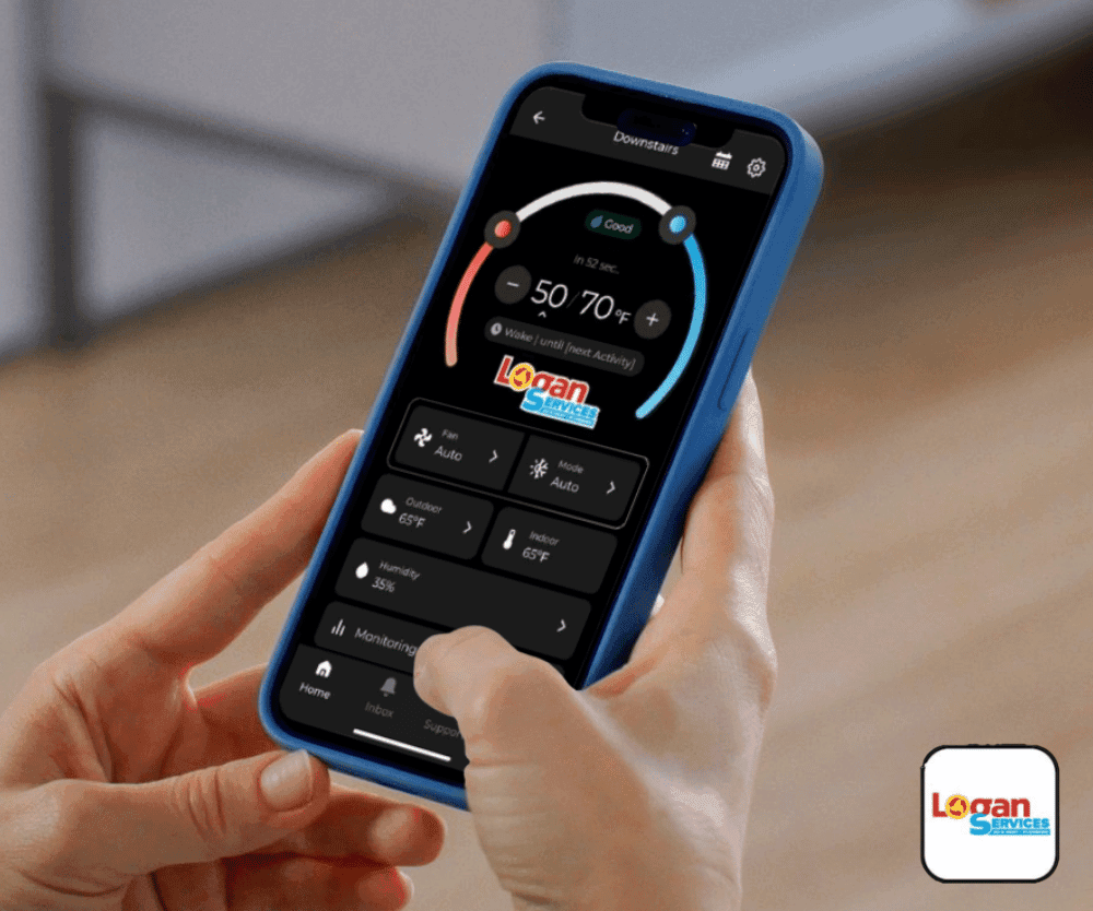 Logan Services smart thermostat app