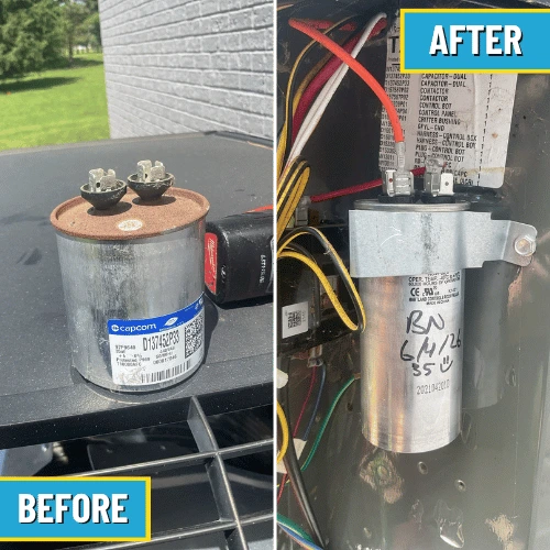 AC capacitor replaced by Logan Services in Cincinnati