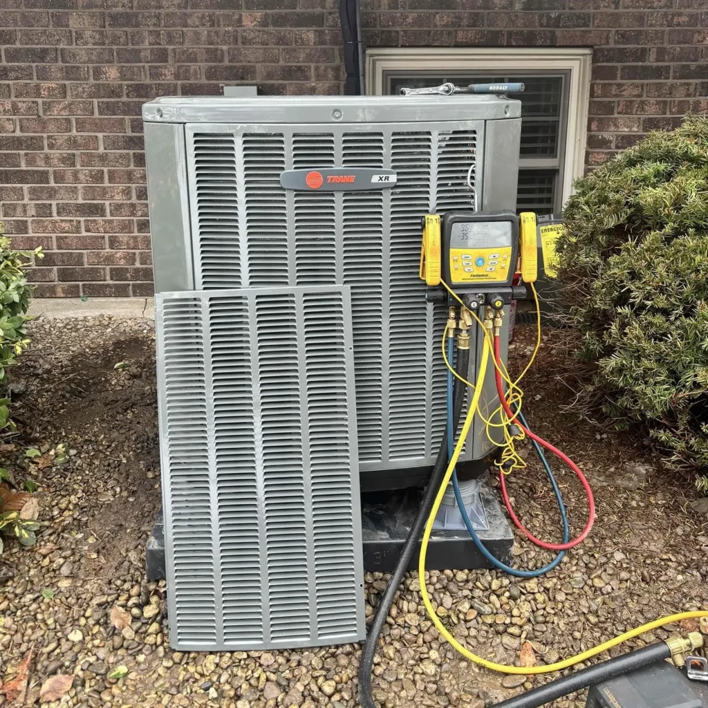 Trane AC unit installed by Logan Services in Cincinnati.