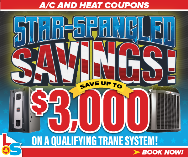 Star Spangled Savings - save up to $3,000 on a qualifying Trane System!