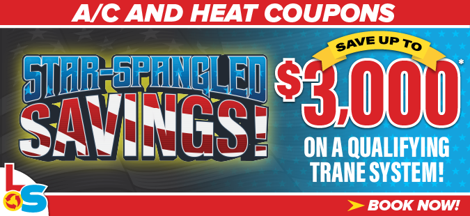 Star Spangled Savings - save up to $3,000 on a qualifying Trane System!