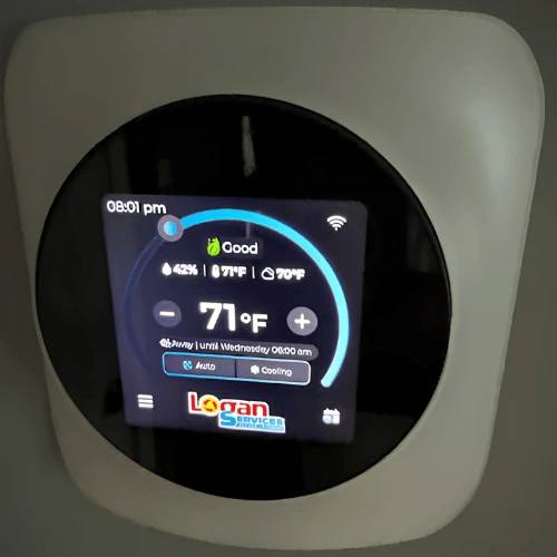Logan Services Smart Thermostat installed in Columbus, OH
