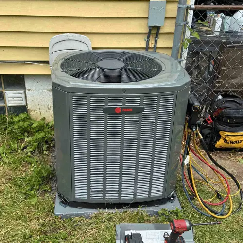 Trane AC unit installed by Logan Services in Cincinnati, OH