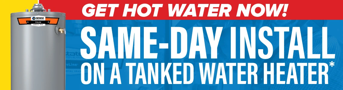 Same Day Water Heater Installation coupon