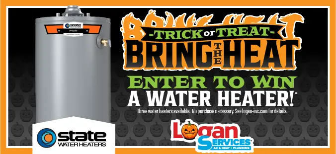 Win a FREE State tank water heater from Logan Services