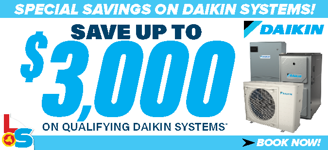 Save up to $3000 on a qualifying Daikin system