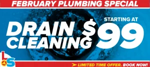 Drain cleaning starting at only $99